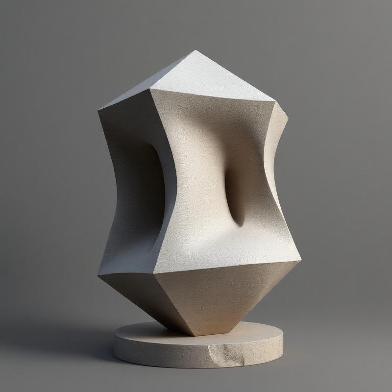 Drifting artwork — geometric sculpture